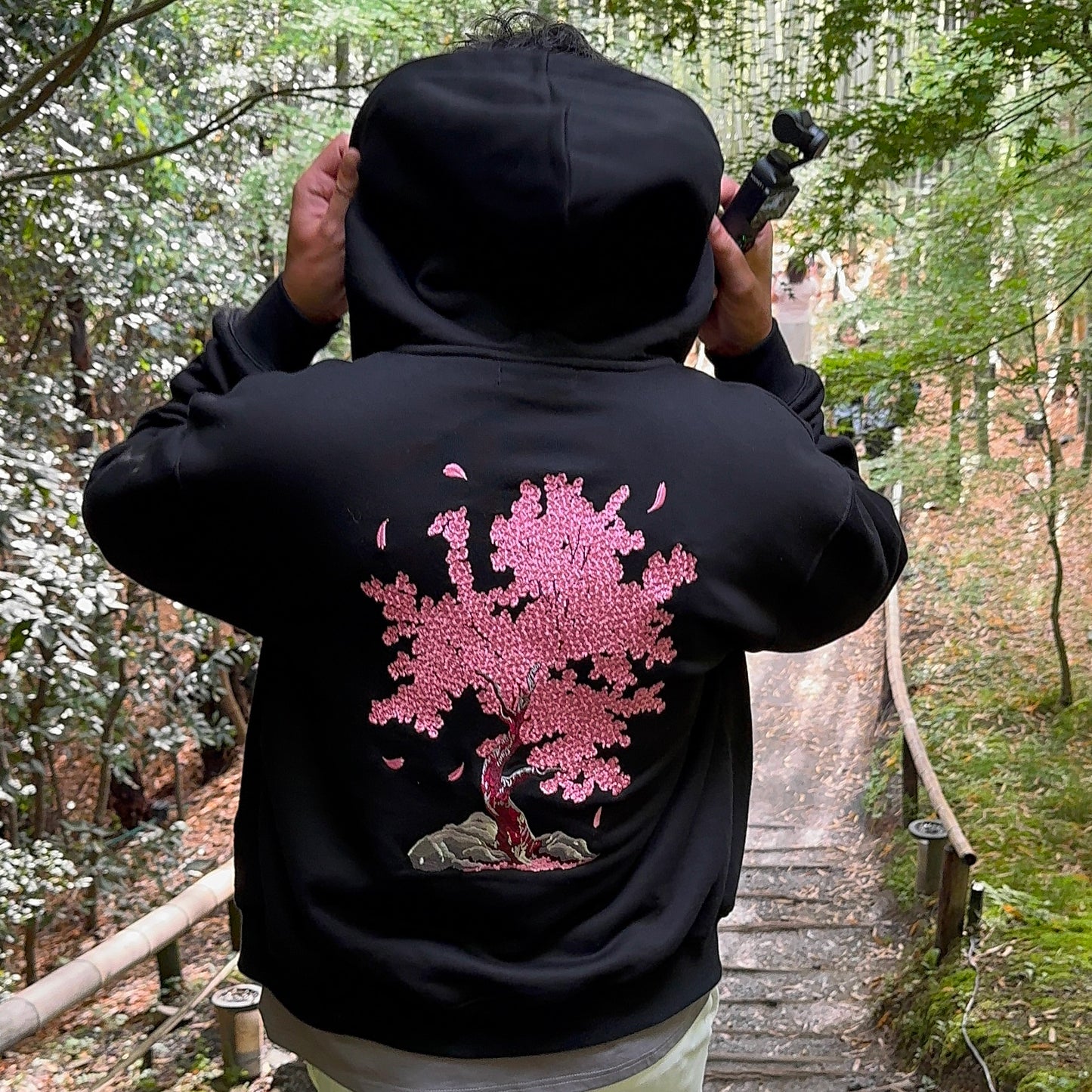 Cherry Bloom - Sweat à capuche Zippé