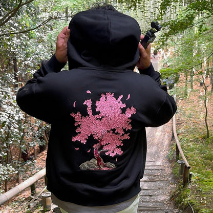 Cherry Bloom - Sweat à capuche Zippé